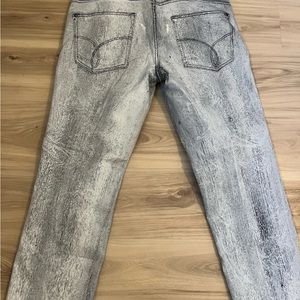 Calvin Klein 36x30 slim straight grey washed jeans